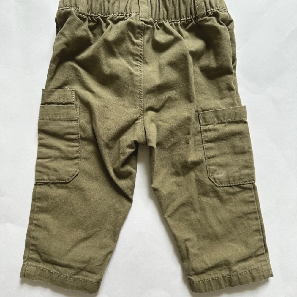 Carter's Baby Boy Matching Set Size 6M Fox Plaid Khaki